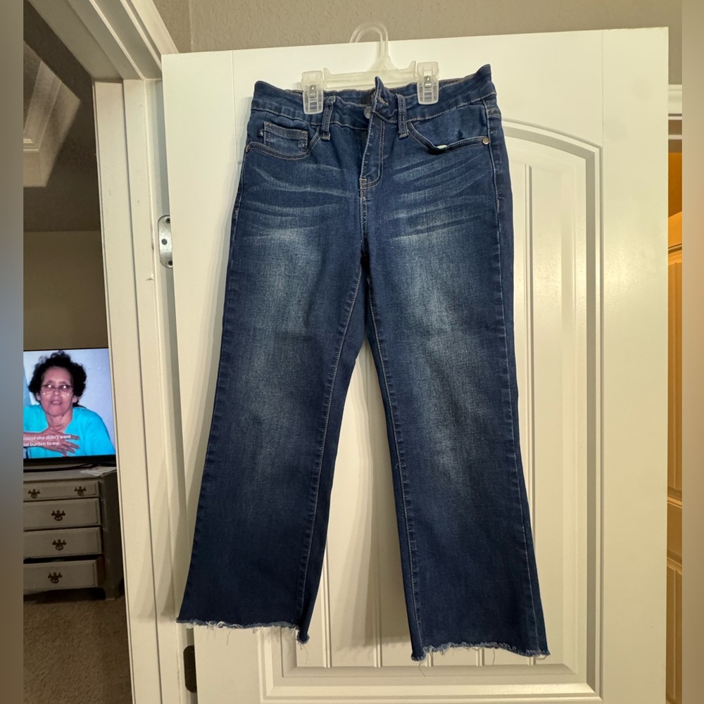 Judy Blue Dark Wash Flare Jeans, Ankle Jeans